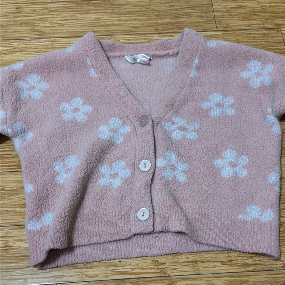 Pink Floral Women's Sweater
